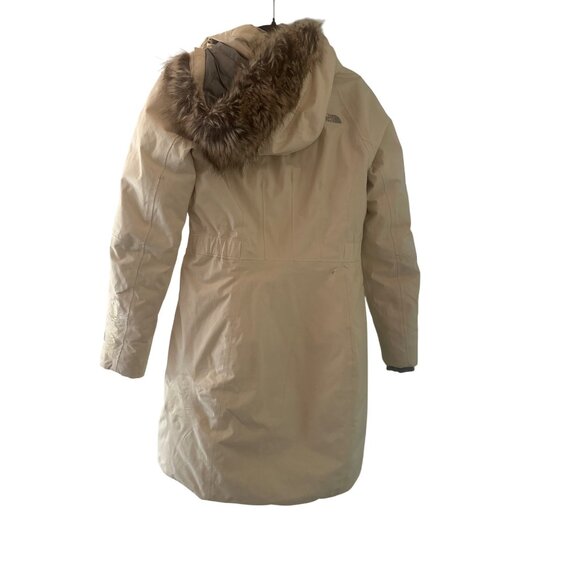 The North Face Womens Parka Coat S Faux Fur Trim Hood Insulated DryVent 550 - Picture 3 of 8